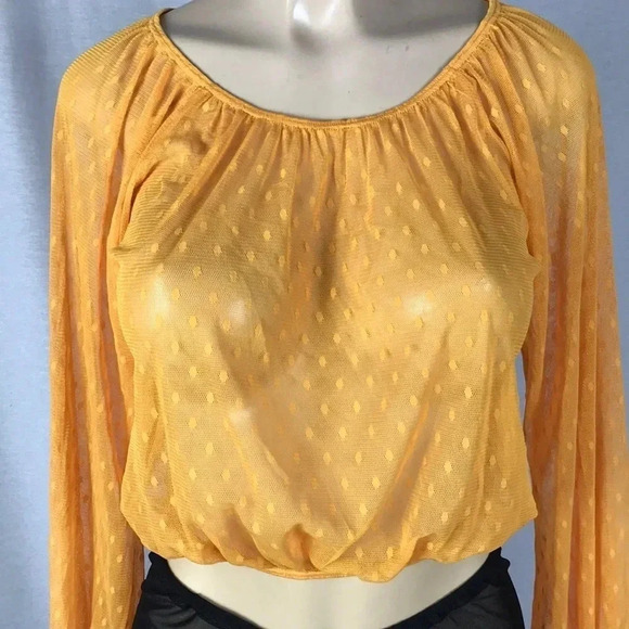 Topia mesh long sleeve crop top size small - Picture 2 of 3